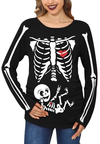 Costume Halloween Femme Enceinte - Débardeur Cage Côtelée Citrouille, Amusant Et Confortable