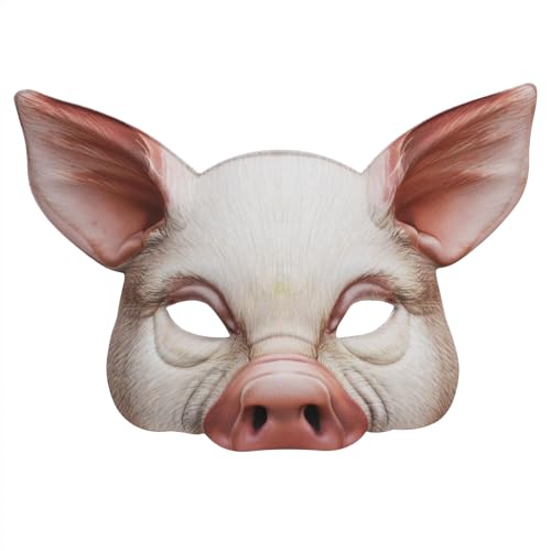 JIAHG Masque de cochon - Masque pour Halloween - Masque dhor