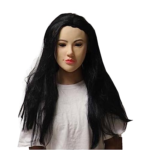 Masque Silicone Réaliste Femme Noir