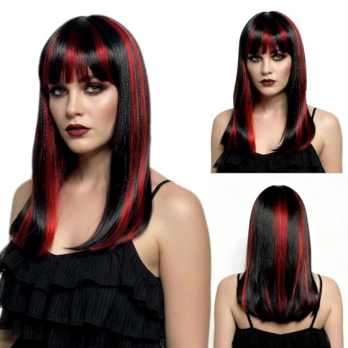 SAIIURV Perruque Vampire Femme Perruques Longue Femme Perruq