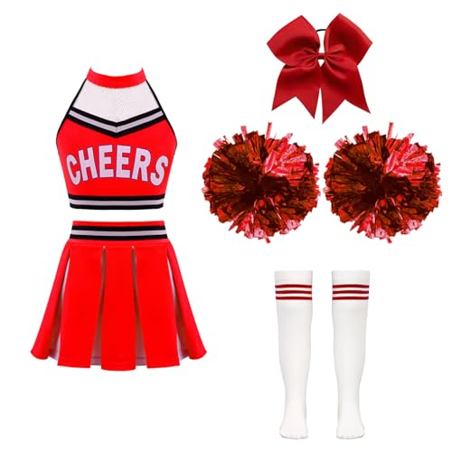 Déguisement Pom Pom Girl Rouge Enfant