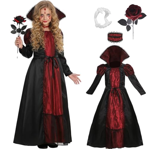 nezababy Costume de vampire pour filles - Robe de vampire av