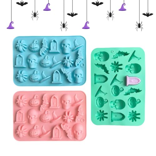 Moules en silicone Halloween Kit 3 Pièces Antiadhésif Pour D