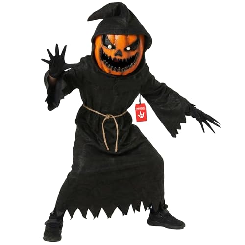 Morph Déguisement Enfant Épouvantail Citrouille, Costume Epo
