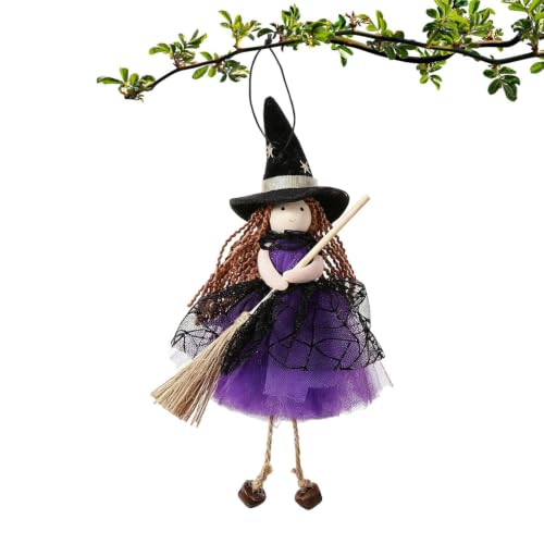 Figurine décorative dHalloween - de sorcière à suspendre pou