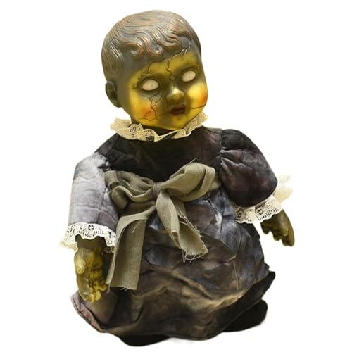 Jorzer Poupée effrayante, poupée dhalloween animée et ambula