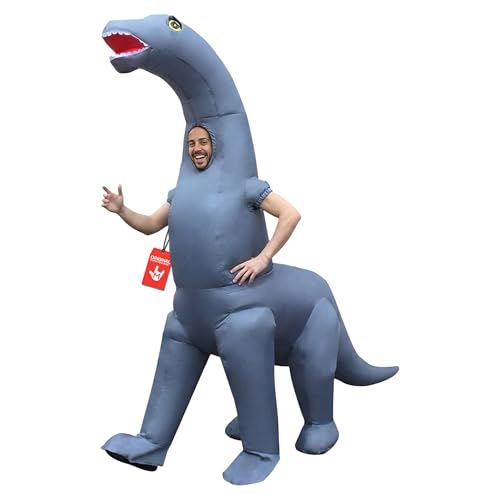 Morph Gonflable Costume, Homme, MCGIDI, Diplodocus Dinosaure