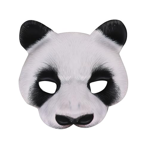 NewL Demi-masque d’Halloween Panda ‑2 3D Mascarade Cosplay H