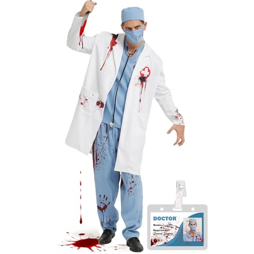 Déguisement de chirurgien fou Halloween