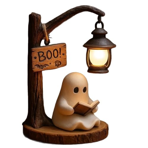 tuwiwol Lampe fantôme dHalloween alimentée par batterie, cad