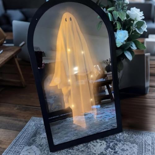 AOBUJDUB Holloween Hologram Ghost Mirror, Décoration Hologra
