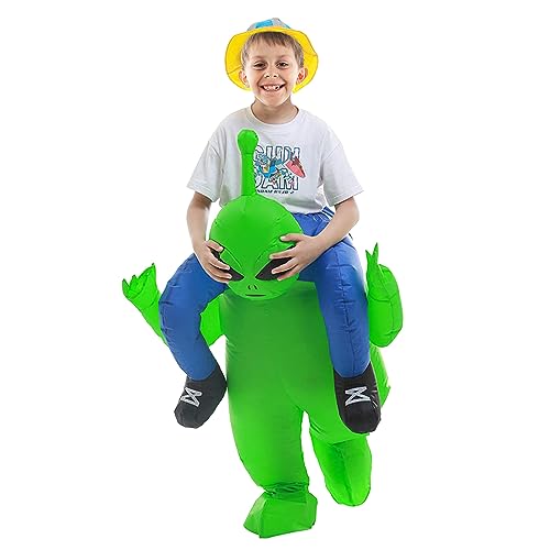 RHESHIN Alien Costume Gonflable Déguisements vert amusant No