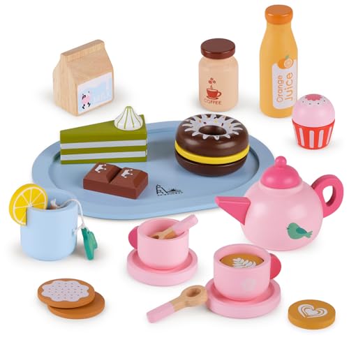 RRIBOUDWAN Jouets alimentaires en bois pour enfants avec crè