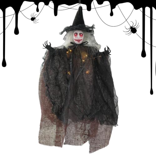 Figurine de sorcière volante dHalloween