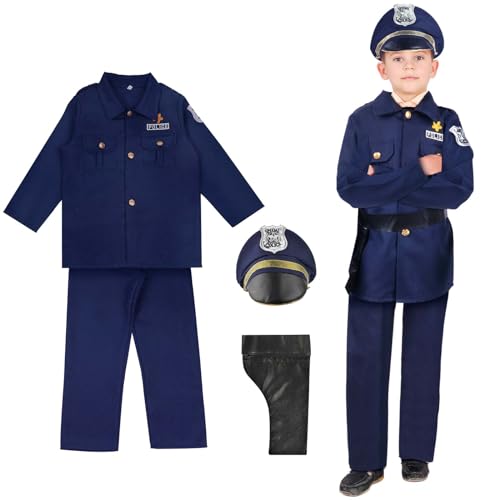 Aomig Costume de Policier de Luxe, Police Deguisement Enfant