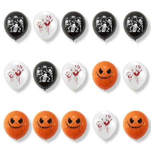 BEPSYOM 15 Ballons en latex imprimés avec 3 motifs différent