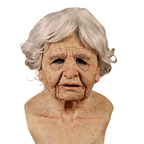 ZARQ Masque pour adultes et seniors, masque de costume réali