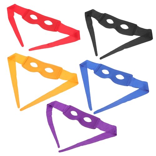 Abaodam Lot de 5 Masques Tortue Ninja Colorés en PVC Masques