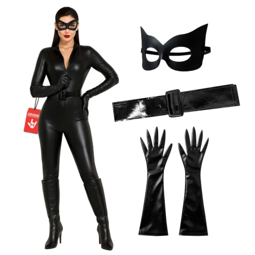 Morph Deguisement Chat Femme, Combinaison Halloween Femme, S