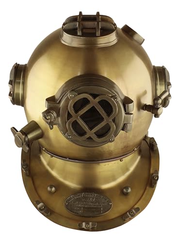 Sea-Club Casque de plongée décoratif maritime en fer H = 41 