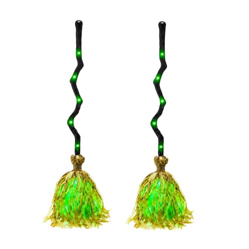 Decoration Halloween Balai Sorciere 90 Cm, Flottant Balai Ha