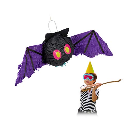 Relaxdays Piñata Chauve-Souris, à Suspendre, Enfants & Adult