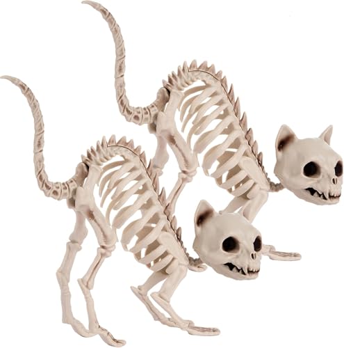 JOYIN Lot de 2 décorations dHalloween en forme de chats sque