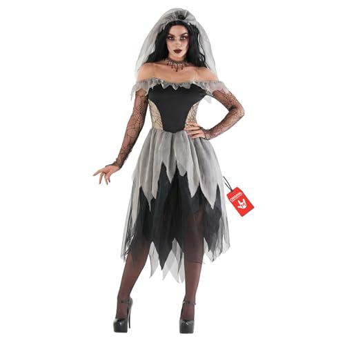 Morph Deguisement Mariee Halloween Femme, Costume Mariee Zom