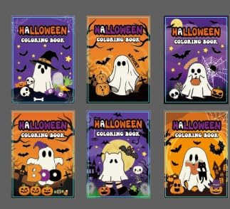 2ooya Livres de coloriage fantômes dHalloween 24P