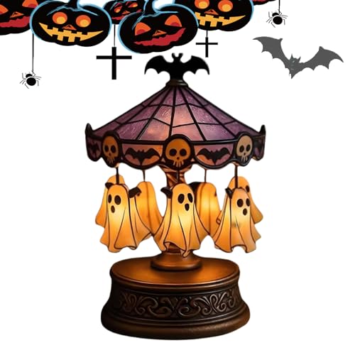 Lampe carrousel fantôme effrayante pour Halloween | Décorati