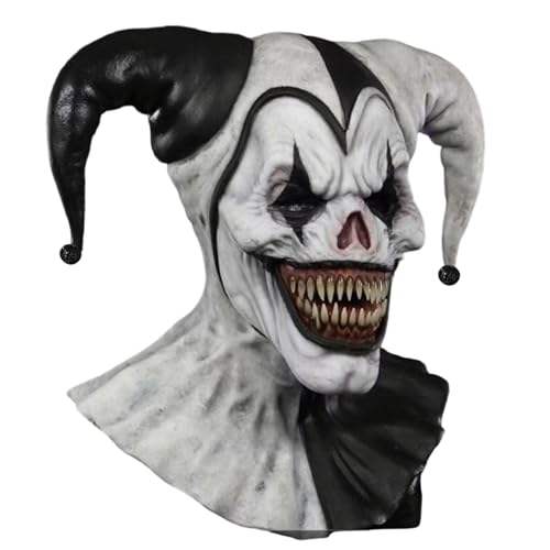 GMBYLBY Masque de clown pour adultes, Halloween, cosplay, tr