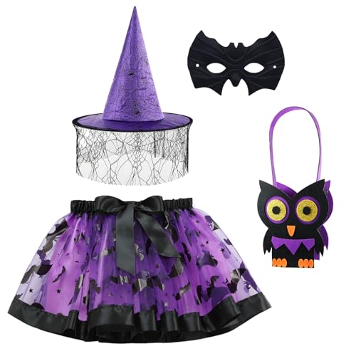 NebulaGlam Deguisement Halloween Enfant Sorciere, Costume So
