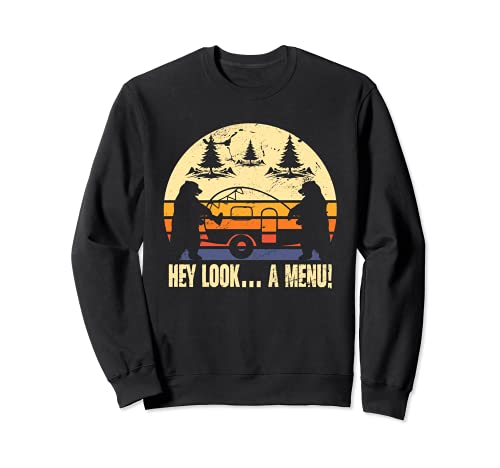 Hey Look A Menu Funny Halloween Season Camping Lover Sweatsh