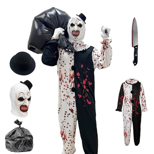 Aicerous Costume Halloween Terrifiant Adulte Enfant, Hallowe