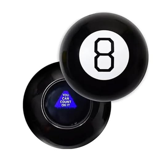 Lot de 8 boules magiques noires de 10 cm