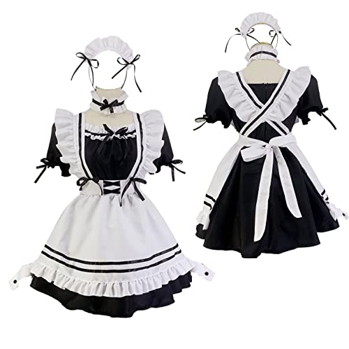 CarolynDesign Dames Japonais Anime Sissy Robe de Femme de Ch