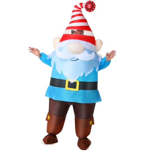 Poptrend Costume de nain gonflable pour adultes et enfants, 