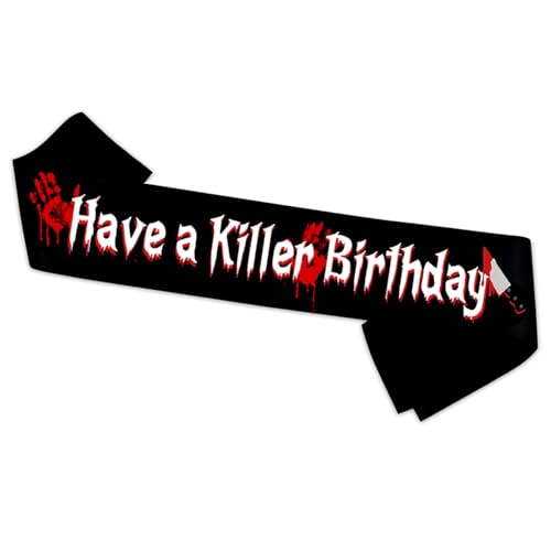 Écharpe danniversaire « Have A Killer », décorations de fête