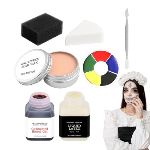 Peinture Visage Halloween Accessoire Cosplay Réaliste Et Lav