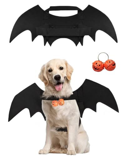 YIPFEN M Déguisement Halloween chien avec ailes de chauve-so