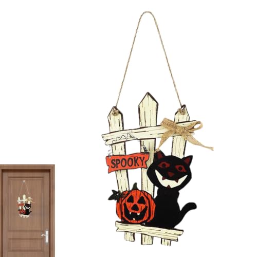 pour porte Halloween terrifiante en bois avec et fantôme