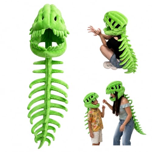AvviKro Costume de squelette de dinosaure, masque de crâne d