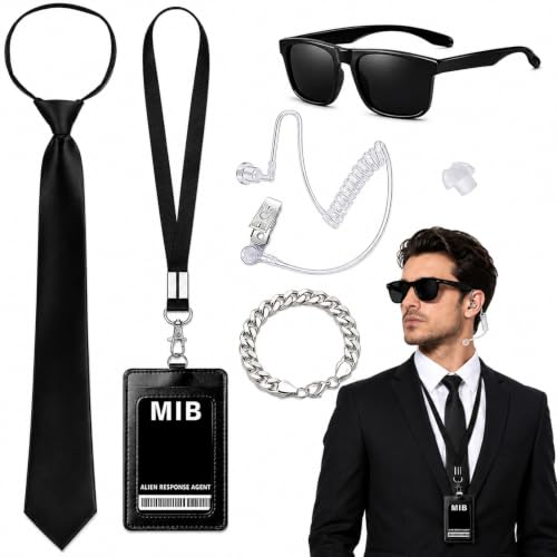 Set Costume Agent Secret 6 pièces