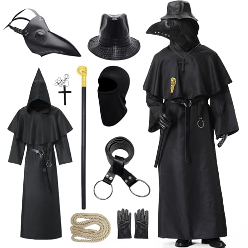 Costume Docteur Peste Homme Noir