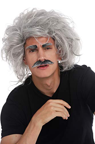 WIG ME UP - 31999-FR68A Perruque Carnaval Halloween Einstein