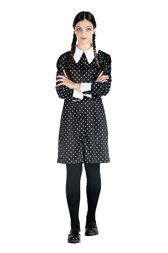 Ciao- Mercredi Addams robe costume déguisement fille origina