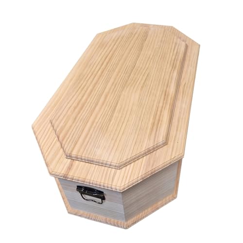 Cercueil en Bois PETBYE pour Animaux, octogonal, Finition Na