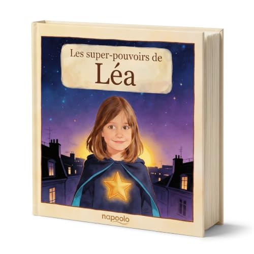Livre personnalisé enfant super-héros avec photo et prénom -