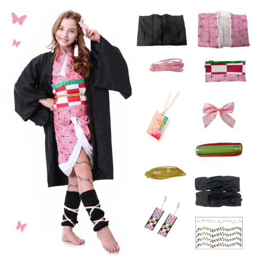 Costume de kimono rose pour femmes cosplay pour fête dHallow