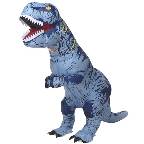 Poptrend Costume de dinosaure gonflable pour adultes et enfa